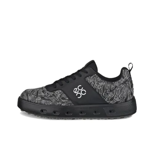 Ecco Street 720 Series Low-Top Golf Shoes Men's Black