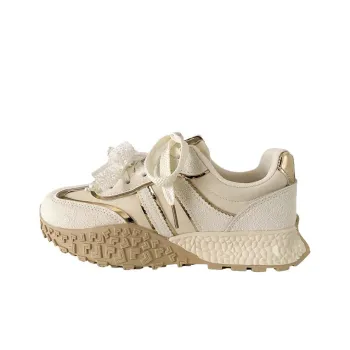 Than Than Me Anti Slip Wear Resistant Low Top Skateboard Shoes Women's Beige