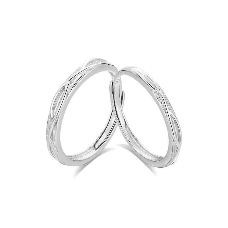 WANLIACC S999 Fine Silver Rings Unisex-0