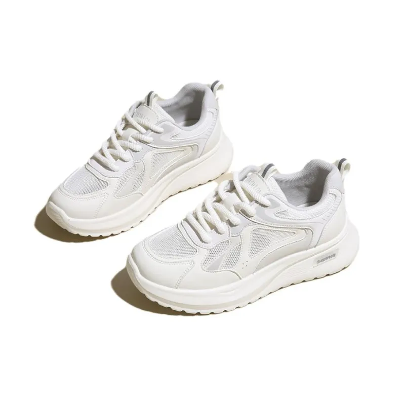 JANECO Slip Resistant, Abrasion Resistant, Breathable Low Top Chunky Sneakers Women's-7