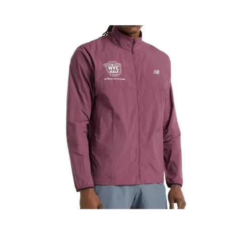 New Balance United Airlines NYCAthletics Packable Jackets & Coats Men's Purple