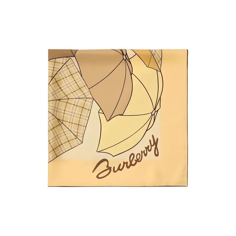Burberry Umbrella Printed Finished Edge Scarf-1