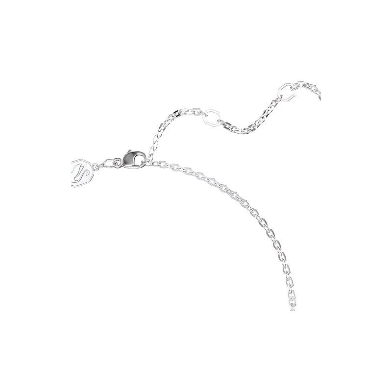 Swarovski Insigne Rhodium Plated, Cubic Zirconia Necklaces Women's Silver-2