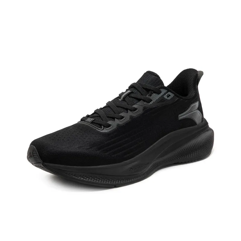 361° Magic Carpet Slip Resistant And Breathable Low Top Casual City Commute Running Shoes Men's Obsidian Black-1
