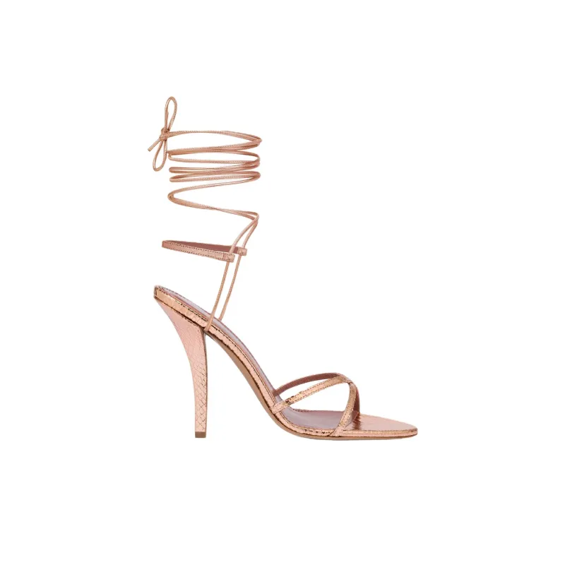 Paris Texas Linda One Strap Sandals 10.5cm Women's Rose Gold-1