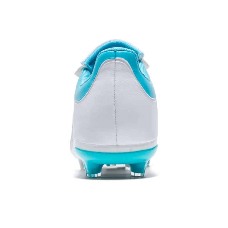 Binary FG Firm Ground Cushioning Support Abrasion Resistant Lightweight Slip Resistant Soccer Shoes Unisex White-4