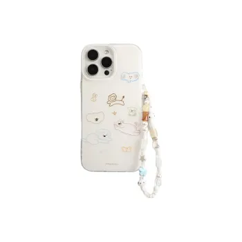 Wei Xin Acrylic Material Multicolor Line Animal Phone Cases Compatible With IPhone 16/15 Pro Max/Apple 13/14 Pro/Max