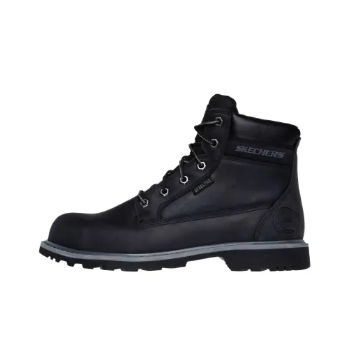 Skechers Ankle Length Outdoor Boots Men's Black