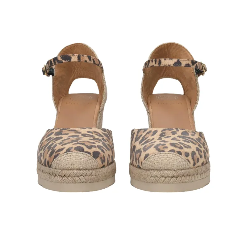 Unisa Art. CACERES Wedge Heel High Heels 7cm Women's Leopard Print-3
