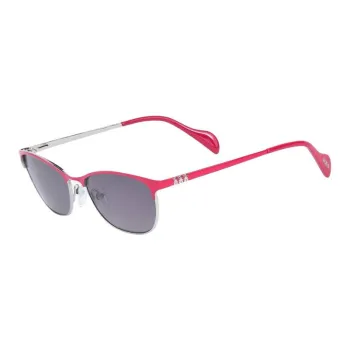 TAOSIXIONG Metal Cat Eye Sunglasses Women's Pink