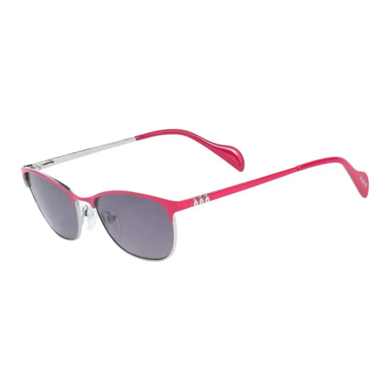 TAOSIXIONG Metal Cat Eye Sunglasses Women's Pink-0