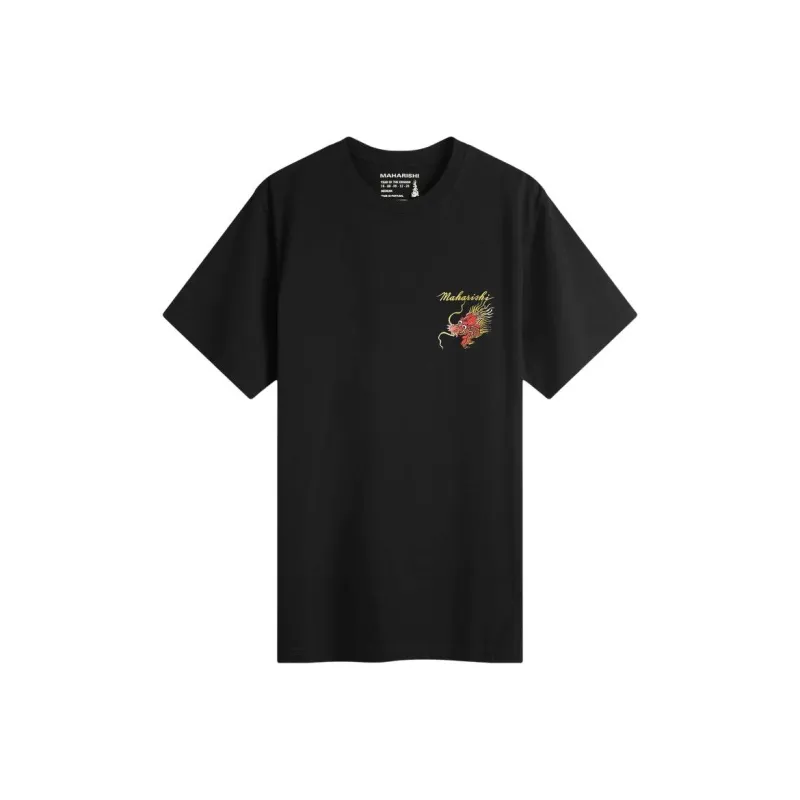 Maharishi Dragon Map T Shirt-0