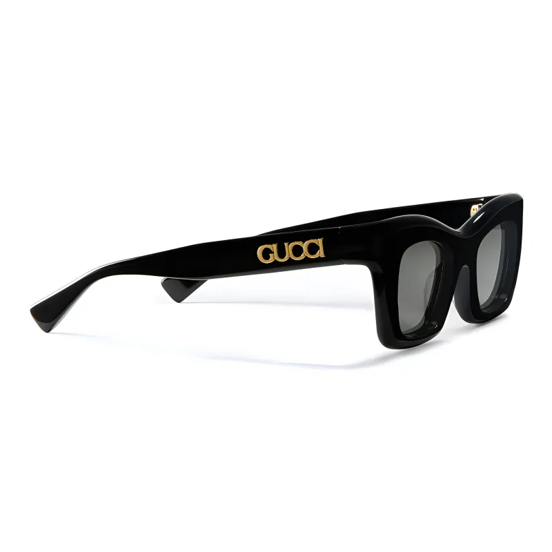 GUCCI Rectangular Sunglasses Women's Black-1