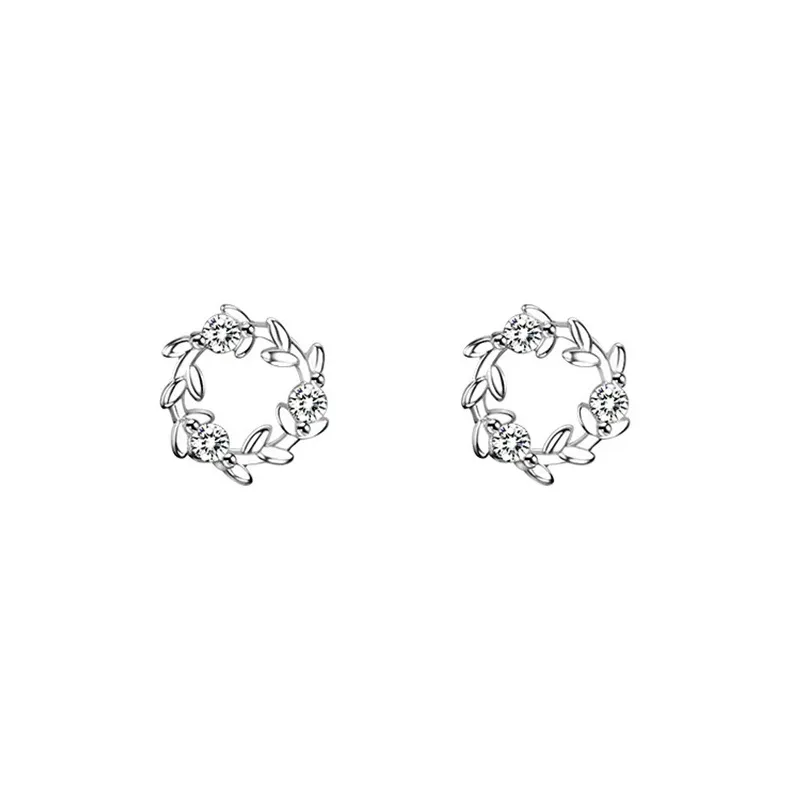 QUIET LOVE Alloy With Zircon Stud Earrings Women's-0