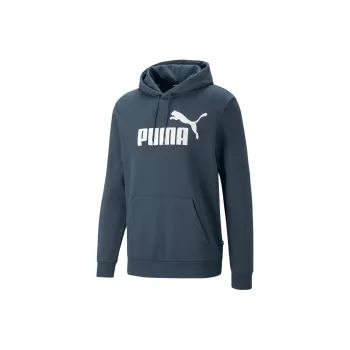 PUMA Essentials Big Logo Hoodie Men Sweatshirt Men's Blue