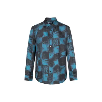 ANDREW MACKENZIE Shirts Men Black Blue