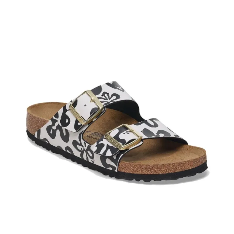 Birkenstock EVA Abrasion Resistant Slide Slippers Women's Black White-1