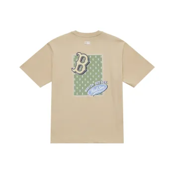 MLB MONOGRAM Collection Boston Red Sox SS25 T Shirt Unisex Sandy Brown