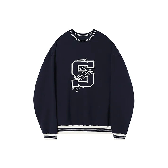 Evi Stub Sweatshirt Men's Navy Blue-0