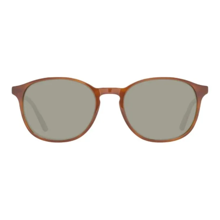 HELLY HANSEN Rectangular Sunglasses Unisex Brown-1