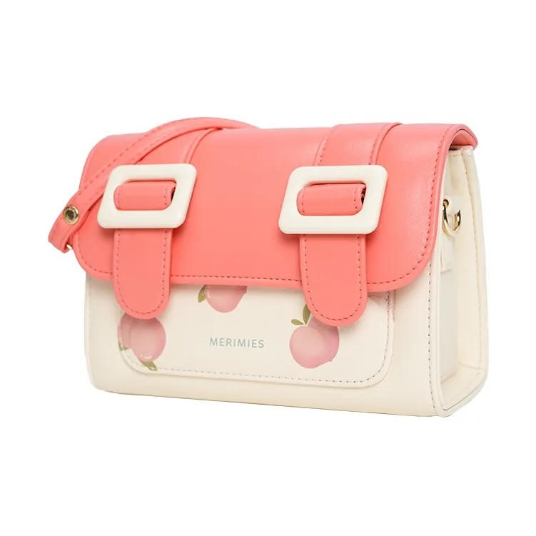 MERIMIES Artificial Leather Crossbody Bag, Shoulder Bag Regular Women's Peach Pink-2