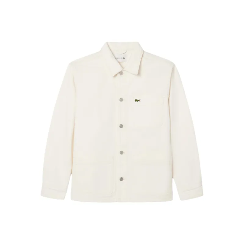 LACOSTE Denim Jacket Men's White-0