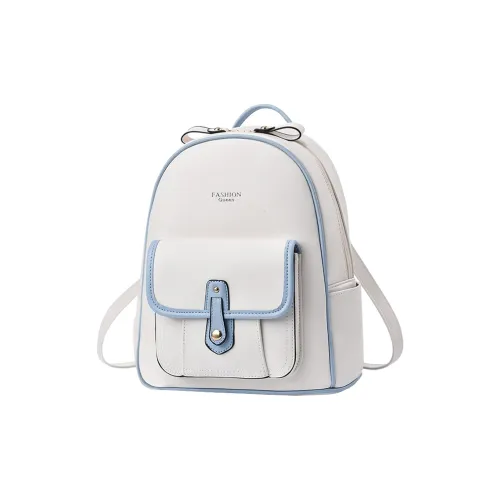 Juju Jimmy PU Backpack Women's White
