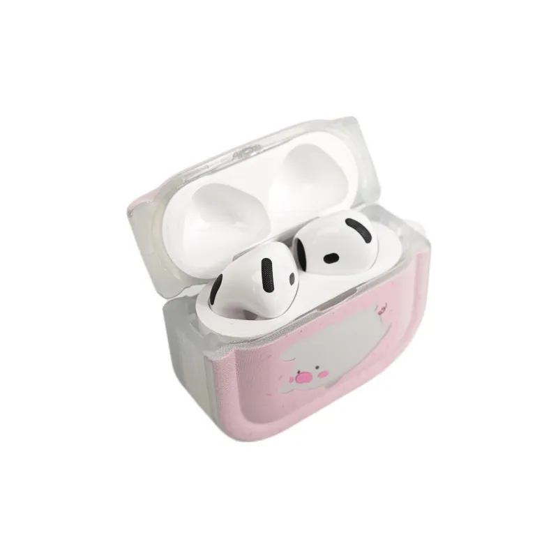 Sopi Compatibility With Apple AirPods 4/2/3/4th Generation/AirPods Pro/Pro 2 TPU Cut Out Piglet Puppy Headphone Cases-3