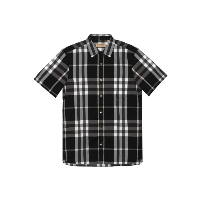 Burberry Shirts Men Black-0