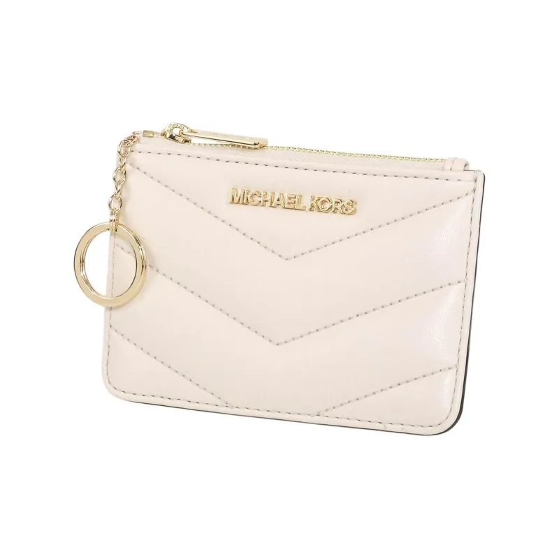 MICHAEL KORS Jet Set Travel Polyurethane Coin Purse Women's Milk White-0