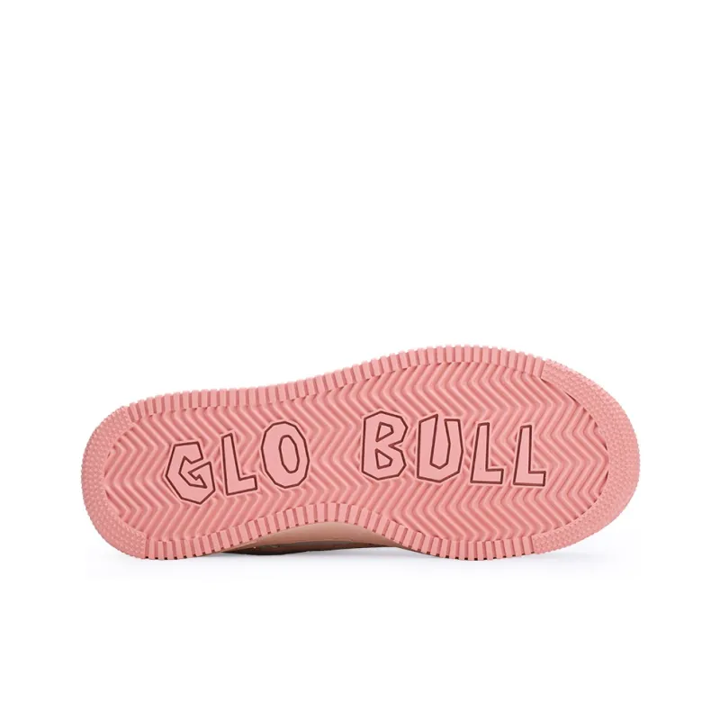 GLO BULL Anti Slip Wear Resistant Low Top Skateboard Shoes Women's White Pink-5