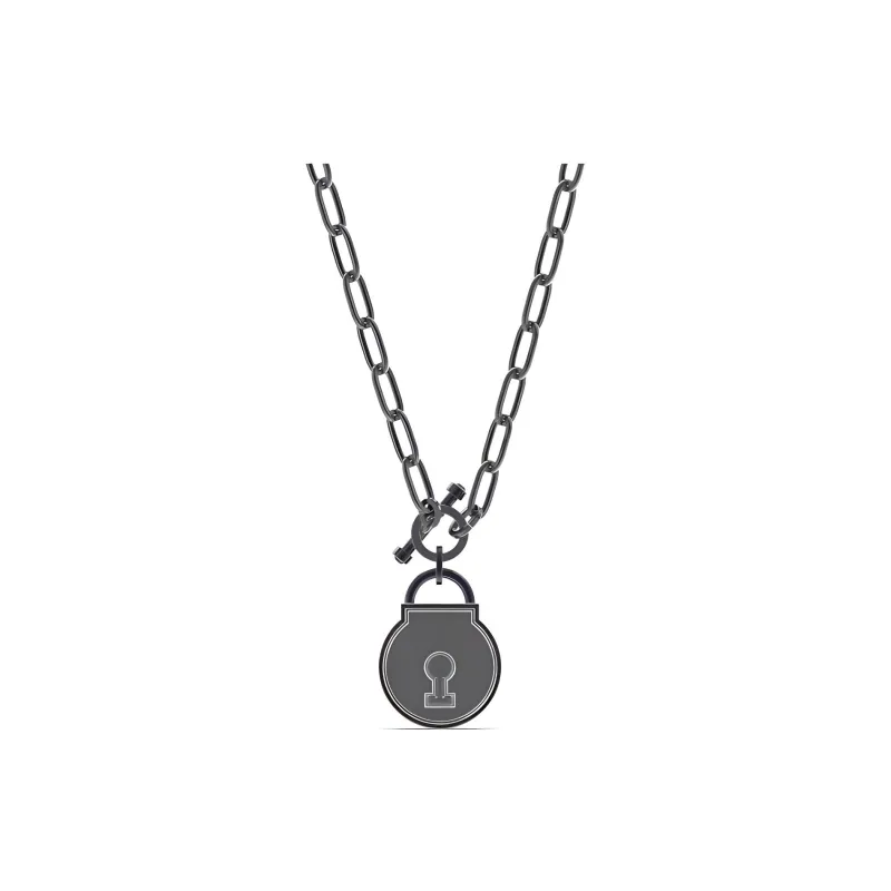 Swarovski Togetherness Necklaces Men's Black-2