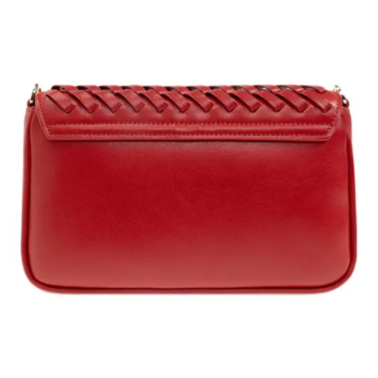 EMPORIO ARMANI Leather Shoulder Bag Regular Women's Red-2