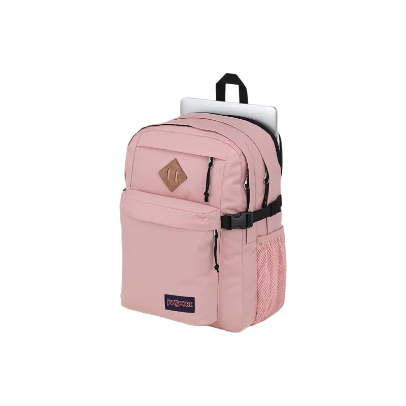 JanSport Recycled Polyester Laptop Backpack Unisex Mist Rose-2