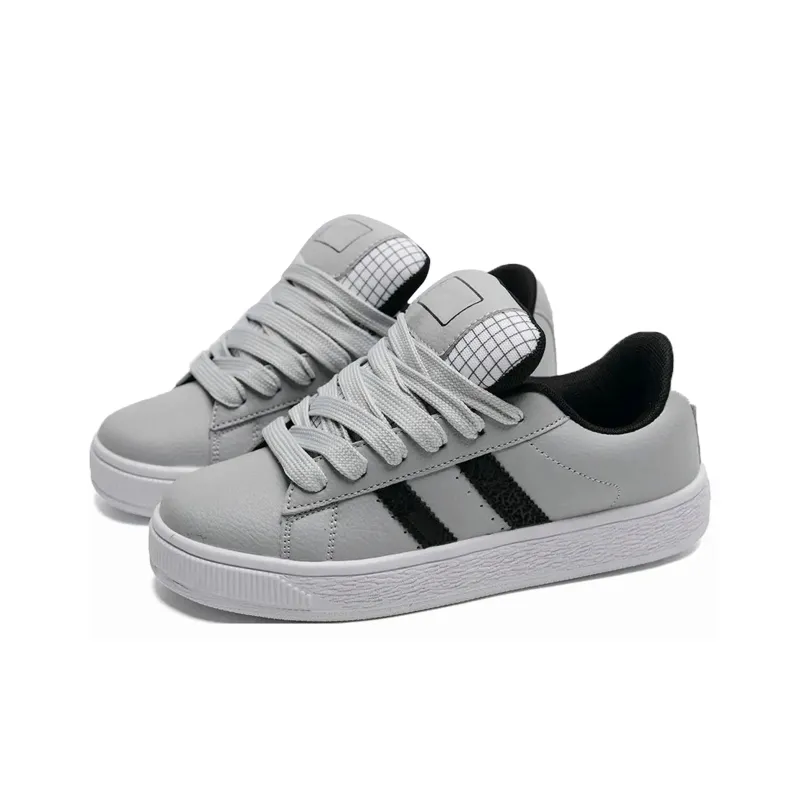 Teddy Bear Collection Non slip Lightweight Low Top Skateboard Shoes Unisex Gray-3