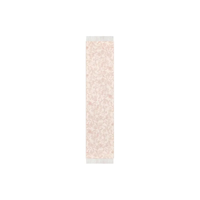 DIOR Wool Knit Scarves Women's Pink-0