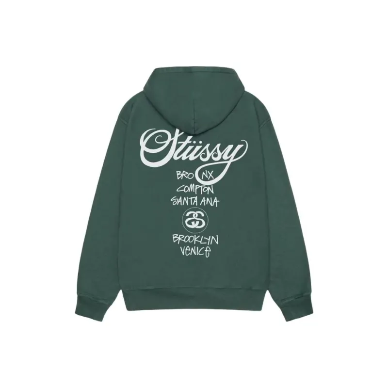 Stussy World Tour Pigment Dyed Hoodie-8