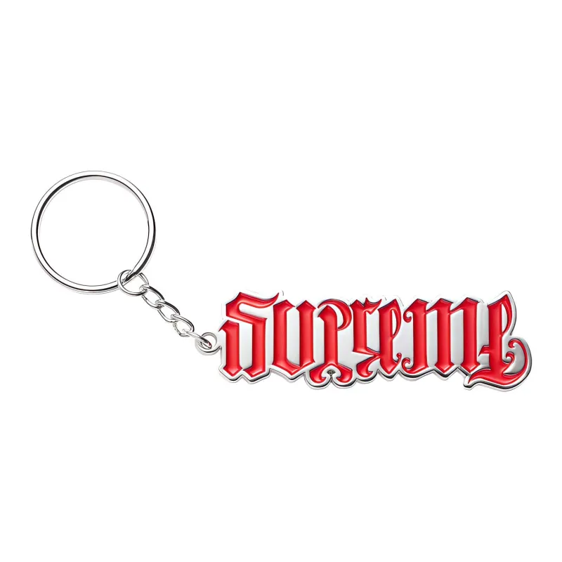 Supreme Ambigram Keychain Red-2