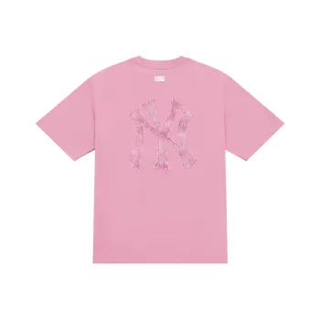 MLB MONOGRAM Collection New York Yankees SS25 T Shirt Unisex Pink