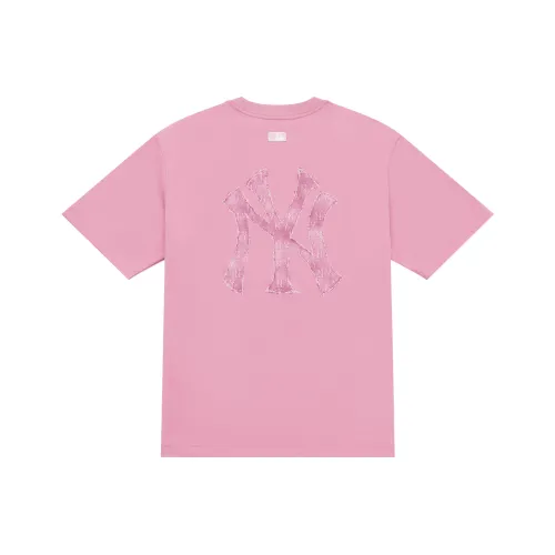 MLB MONOGRAM Collection New York Yankees SS25 T Shirt Unisex Pink