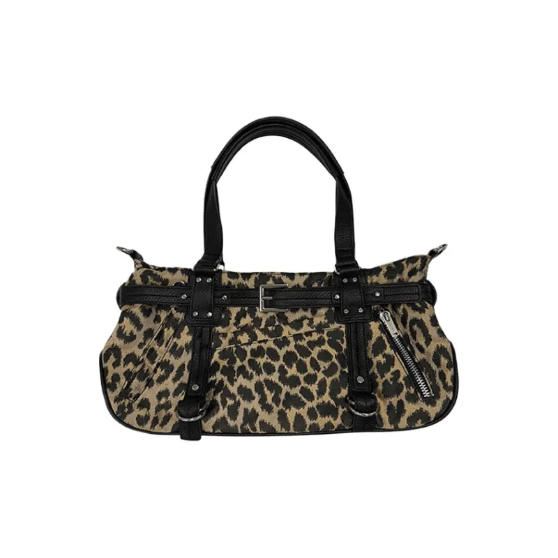 Yalu Polyester With PU Shoulder Bag, Crossbody Bag, Handbag Regular Women's Black/Pink/Leopard Print-10