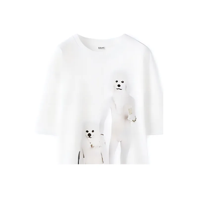 LOEWE Twin Dog T Shirt-4