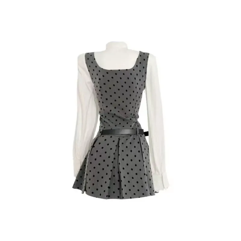 PUREIDOL Long Sleeved Dresses Women's Gray-1