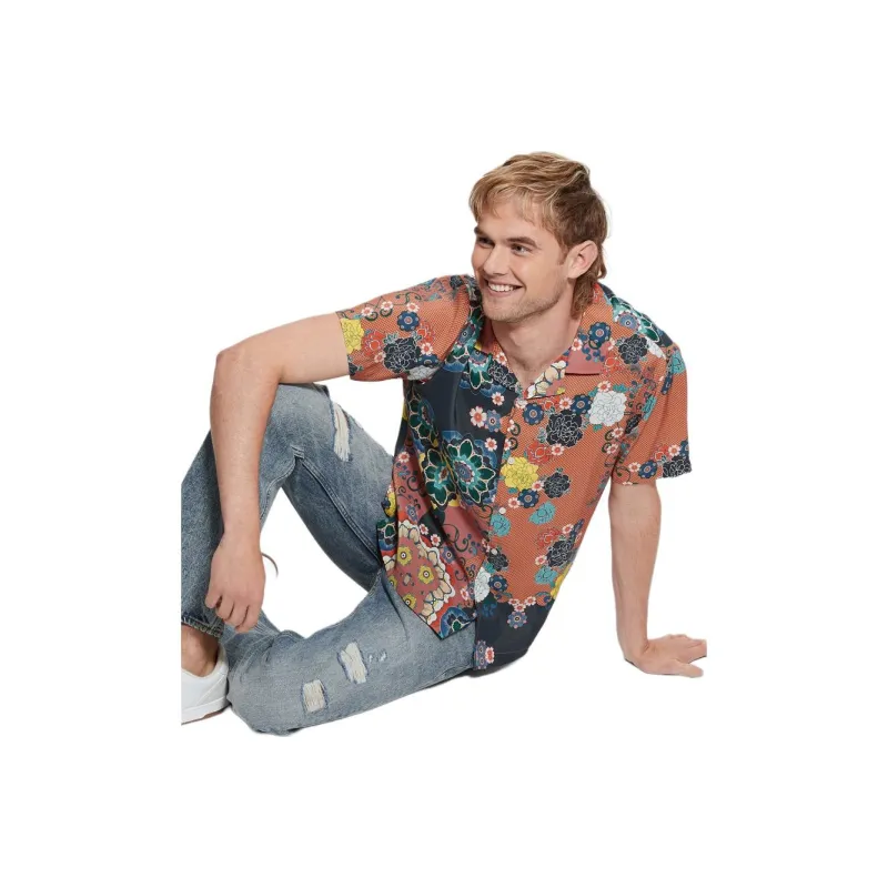 GUESS Shirts Men P32Z Multicolor-1