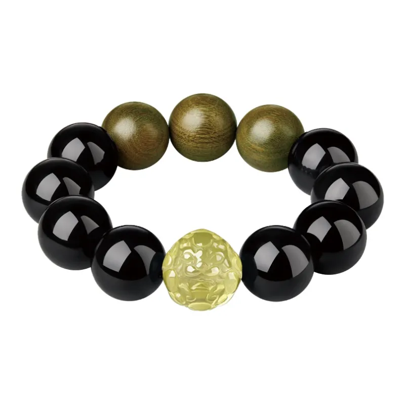 Yi Mingju Obsidian Bracelets Men's-16