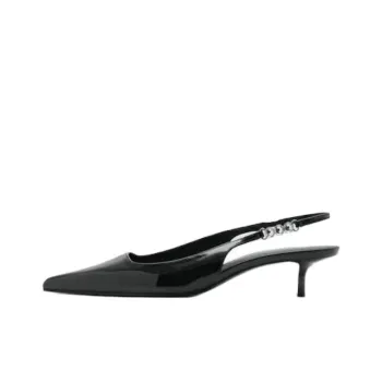 MANGO Slim Heel High Heels 4.5cm Women's Black