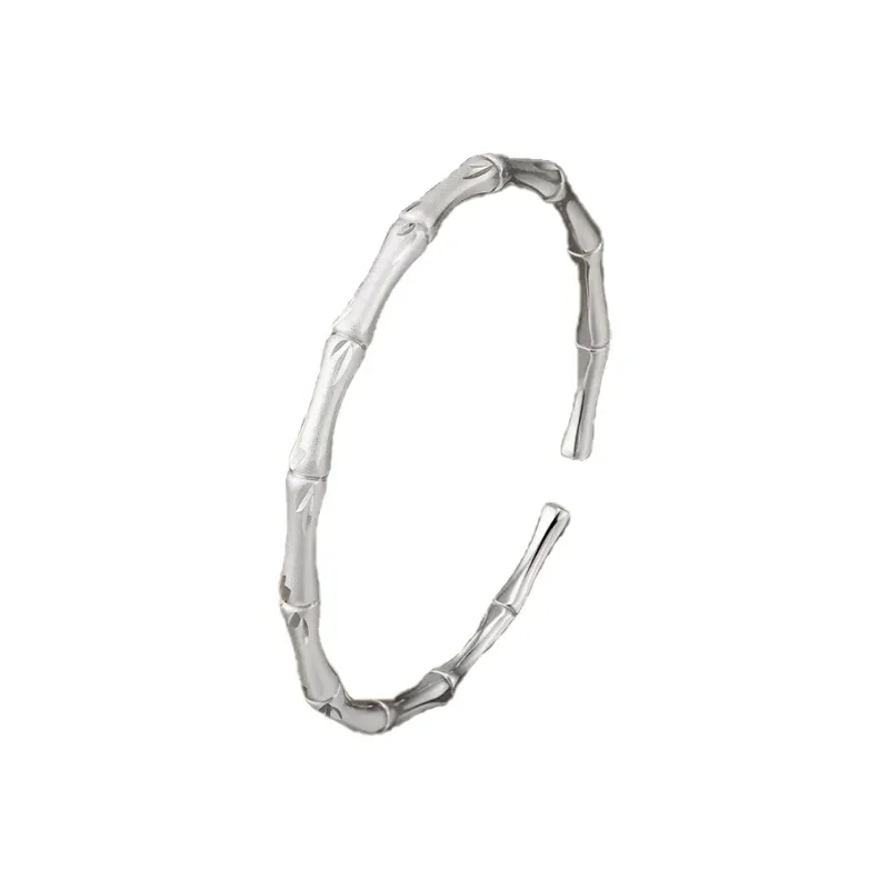 Old Qingyun Silver Building 999 Fine Silver Bangles Women's-0