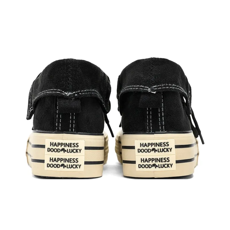 OUGLEMEN Anti Slip Wear Resistant High Top Canvas Shoes Unisex-9