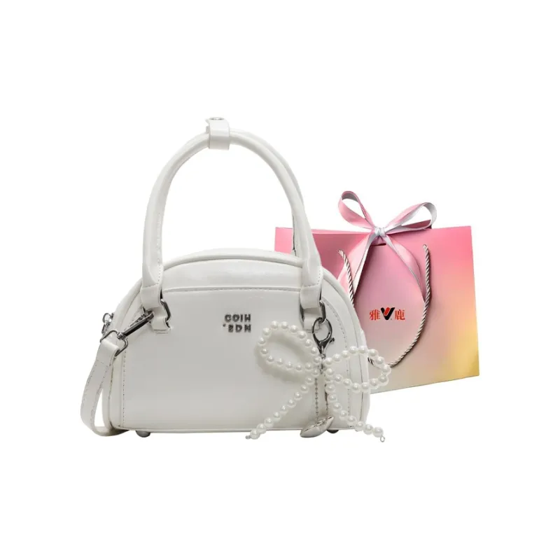 Yalu PU One Shoulder Handbag Women's Black/White/Pink/Blue-7