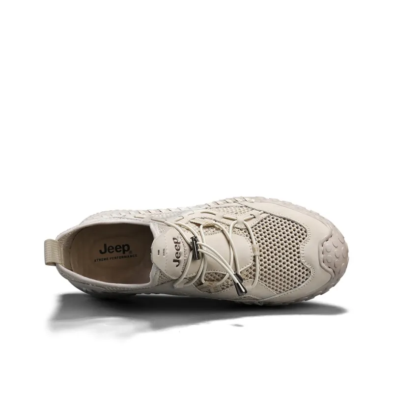 Jeep Cushioning Abrasion Resistant Breathable Low Top Outdoor Shoes Men's-4